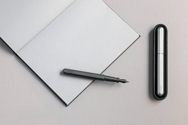 INK Fountain Pen - Titanium - (Polished Steel Medium Nib)