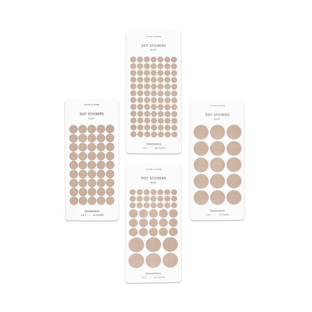 Transparent Dot Sticker Set