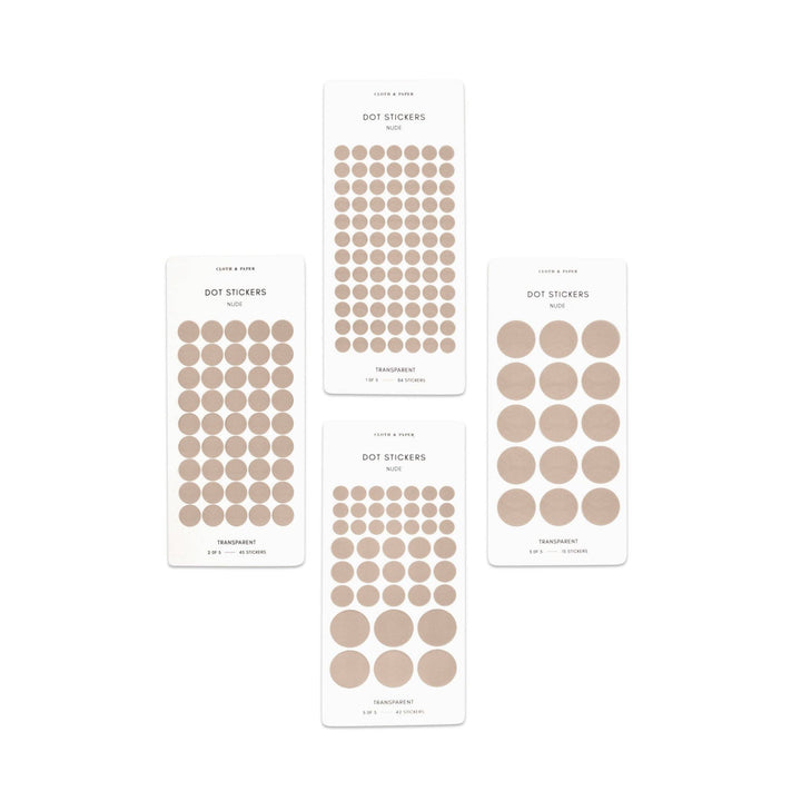 Transparent Dot Sticker Set