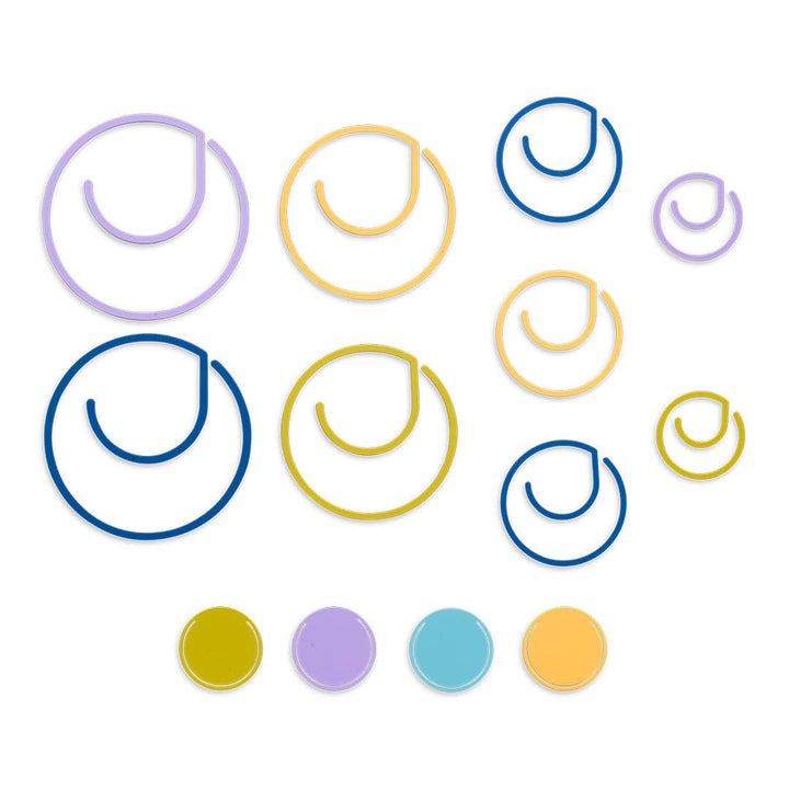 Metal Tabs & Clips Set of 12