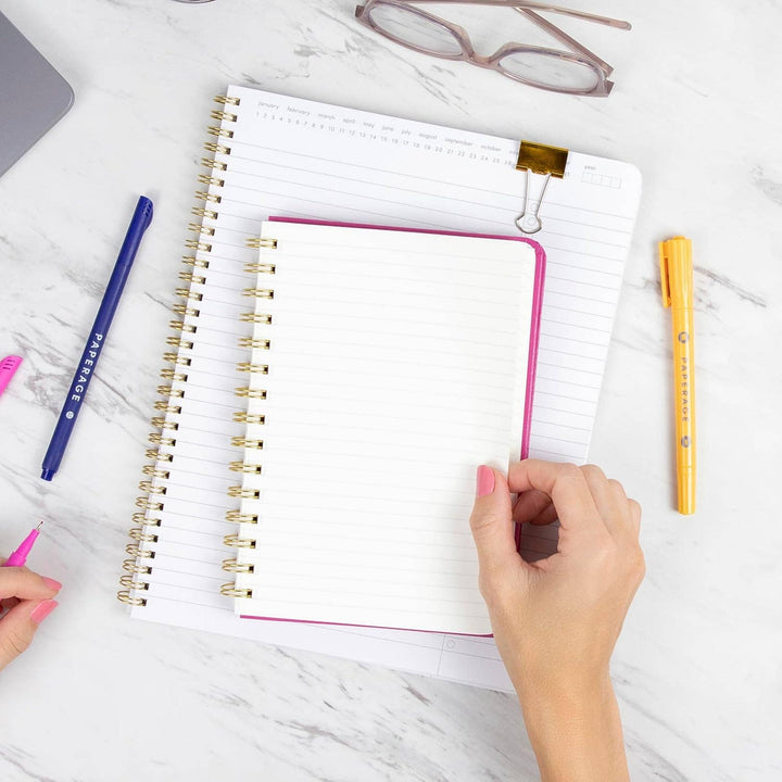 Spiral Bound Hardcover Lined Notebook