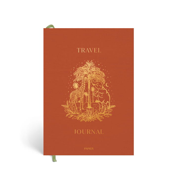 Guided Travel Journal, Foiled, A5 Hardcover