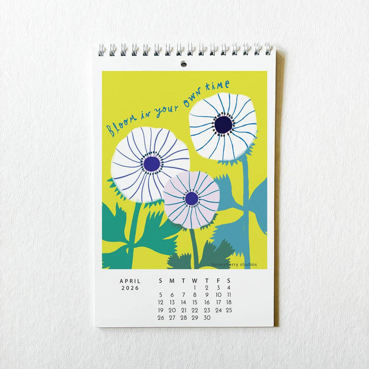 2026 Bloom in Your Own Time Wall Calendar