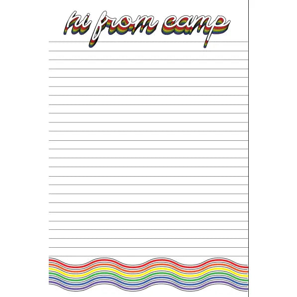 Hi from Camp! Blank Stationery
