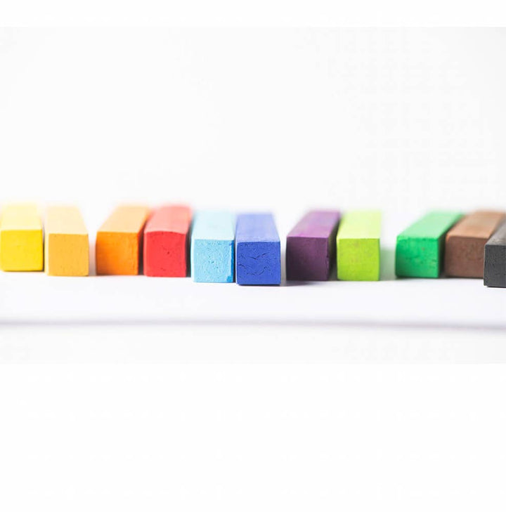 eco-kids Pastel Sticks – Starter Set of 12 Talc-Free Colors, Detail 2