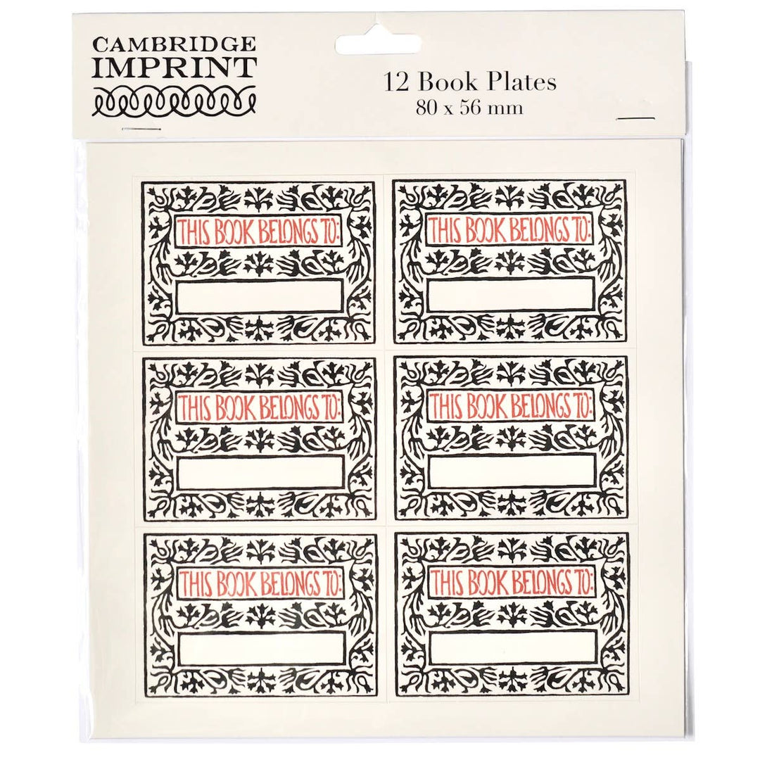 Twelve Bookplates Arabesque Border