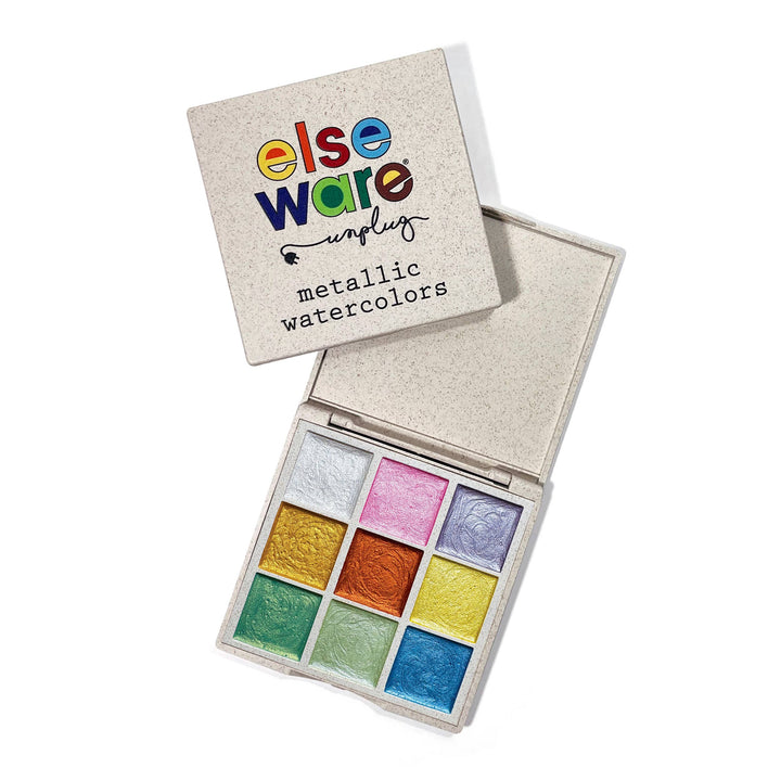 elsewhere unplug Metallic Watercolors – Set of 9 Hand-Poured Colors
