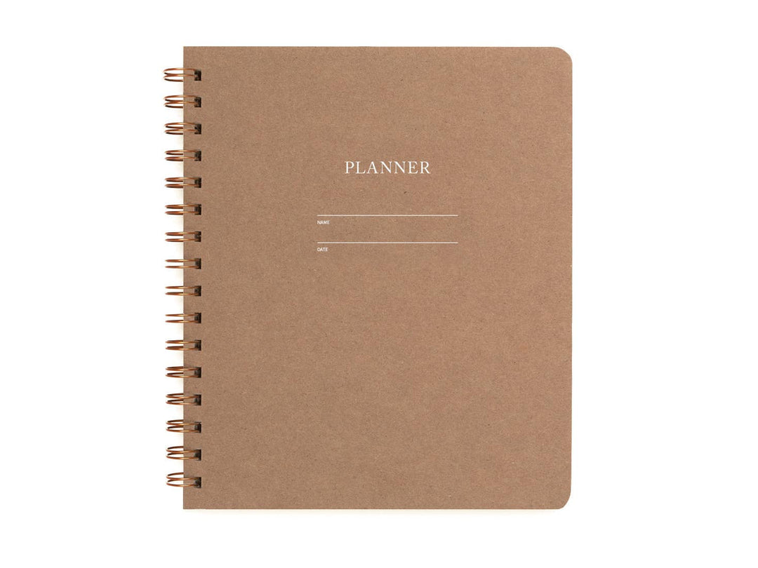 Undated Kraft Planner