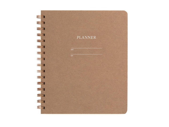 Undated Kraft Planner