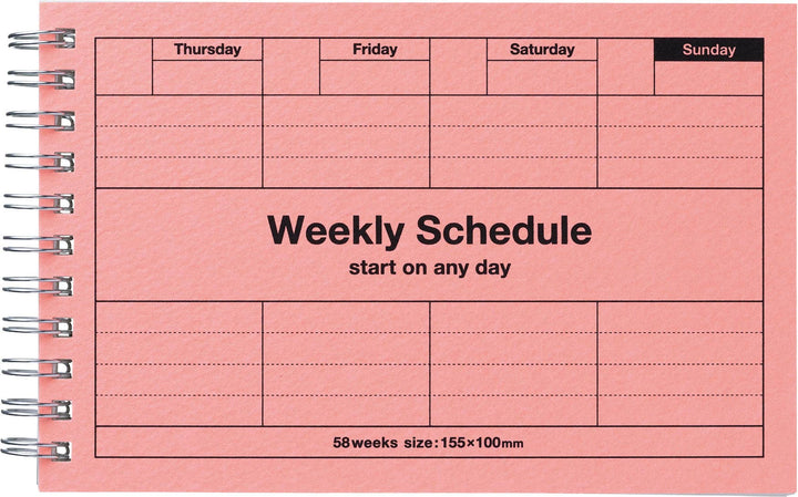 Dayfree Weekly Schedule