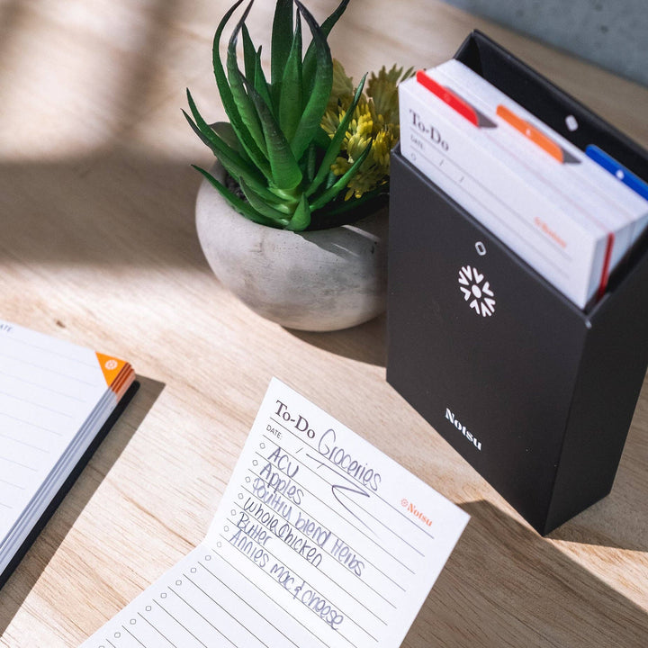 Centre Rise To-Do List Stand & Box Set – 50 cards