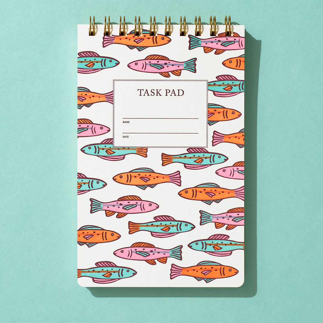 Task Pad Notebook - Colorful Fish