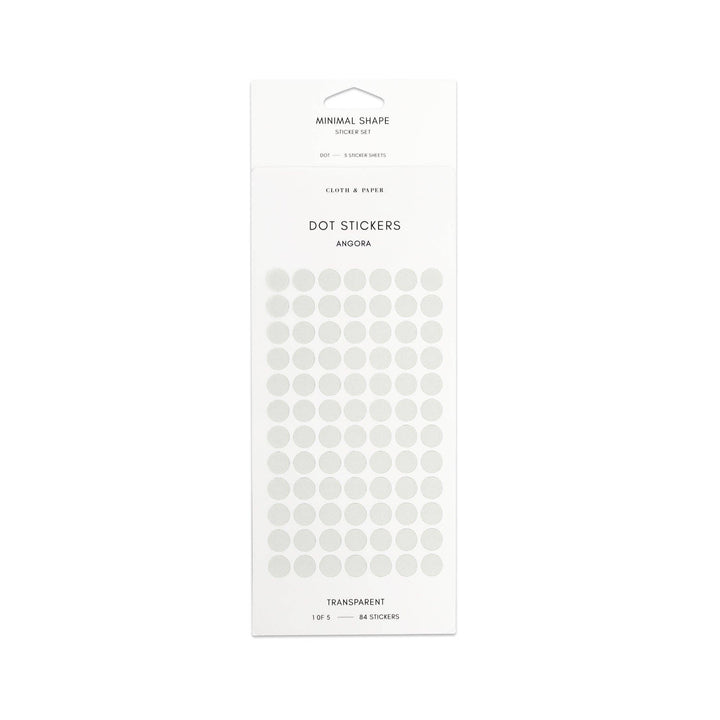 Transparent Dot Sticker Set