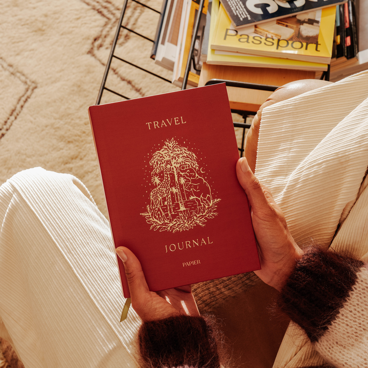 Guided Travel Journal, Foiled, A5 Hardcover