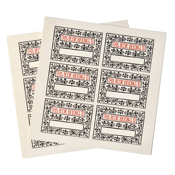 Twelve Bookplates Arabesque Border