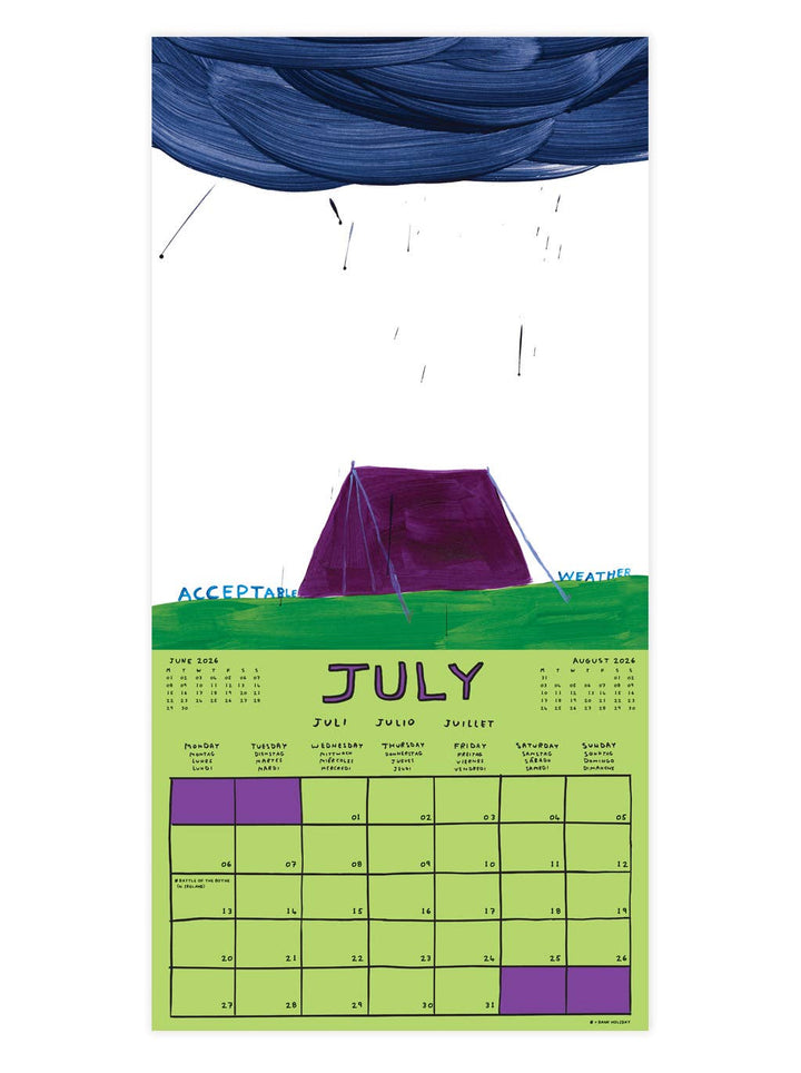 David Shrigley Official Exclusive 2026 Wall Calendar