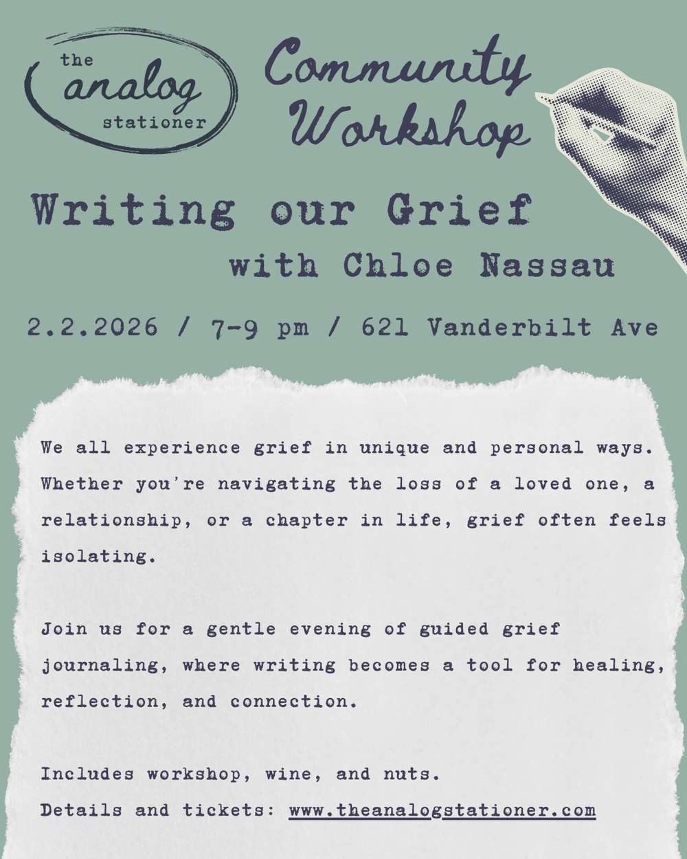 feb 2026 chloe writing our grief detail