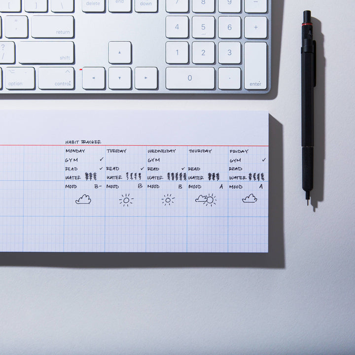 Keyboard Grid Notepad – Desk Pad for Daily Tasks & Planning