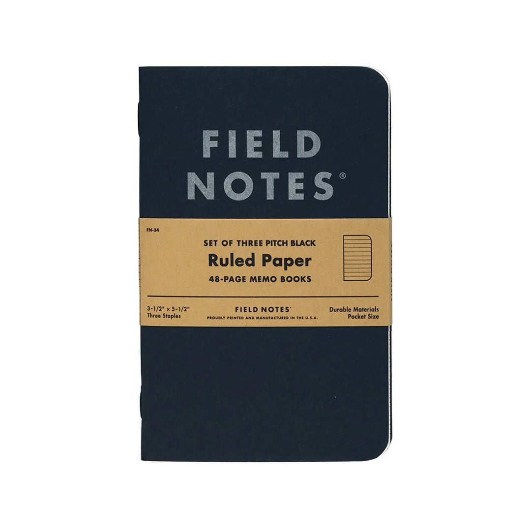 Pitch Black Note Book (2 pk)