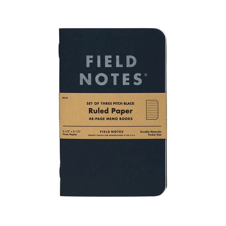 Pitch Black Note Book (2 pk)