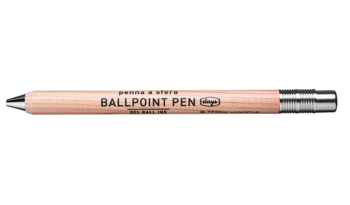 Retro Wood Ballpoint Pen with Gel Ink