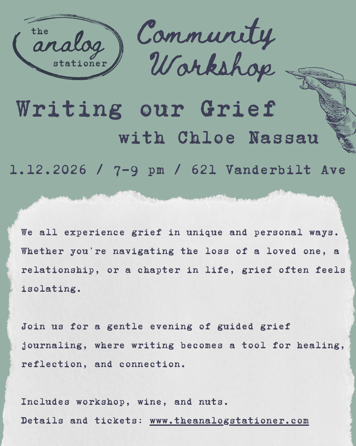 jan 26 grief writing chloe nassau details