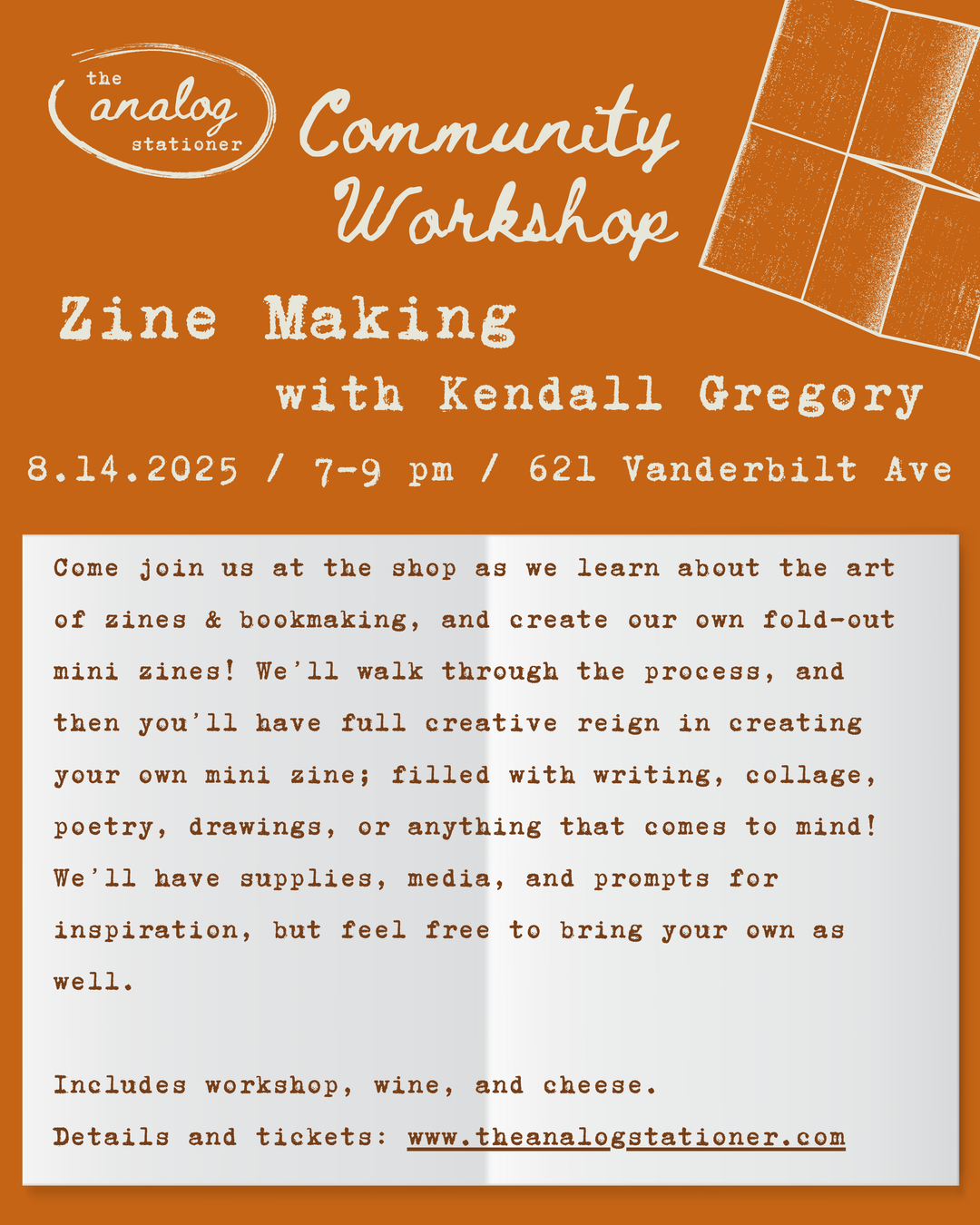 Zine Making with Kendall Gregory