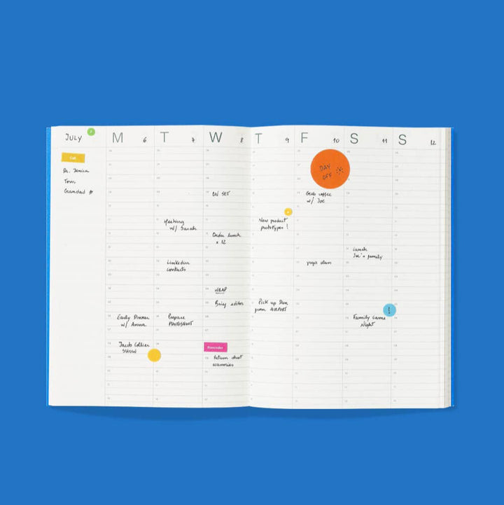 mishmash Softcover Lay-Flat Undated Planner, Weekly View