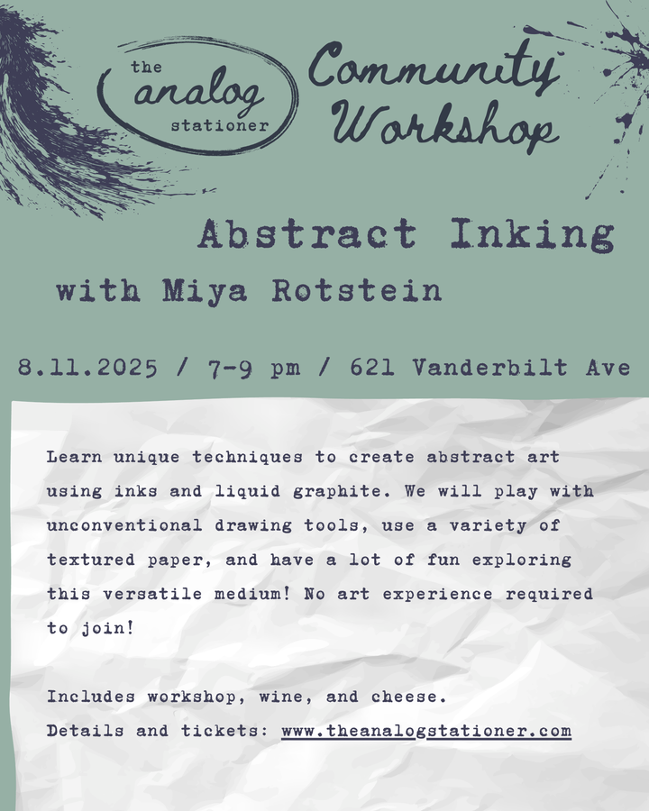 Abstract Inking with Miya Rotstein