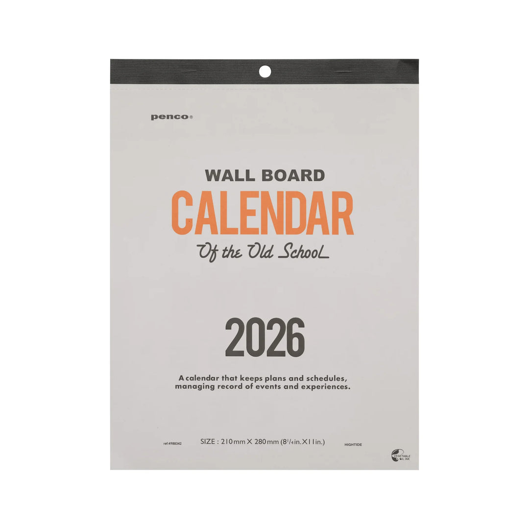 Penco wall board calendar packaging with text and branding