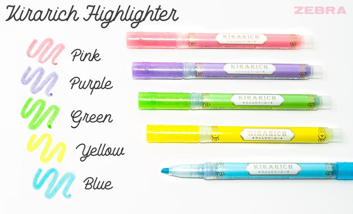 Kirarich Sparkle Glitter Ink Pen Set