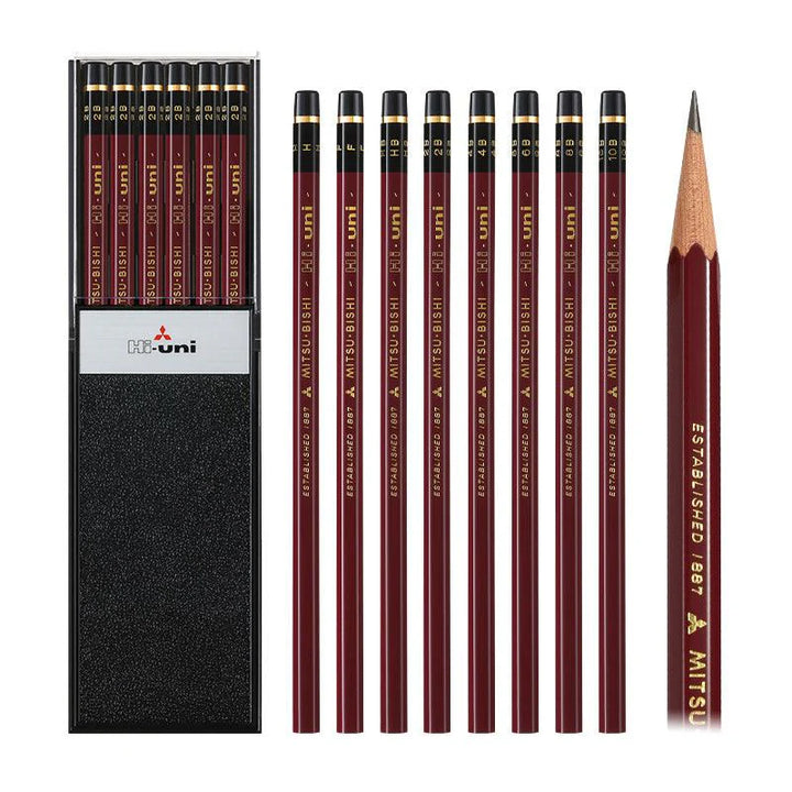 Hi-uni 12 HB Pencil Set
