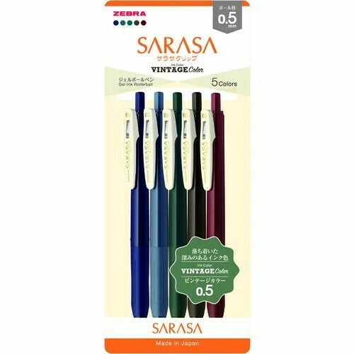 Sarasa Vintage Gel Ballpoint Set