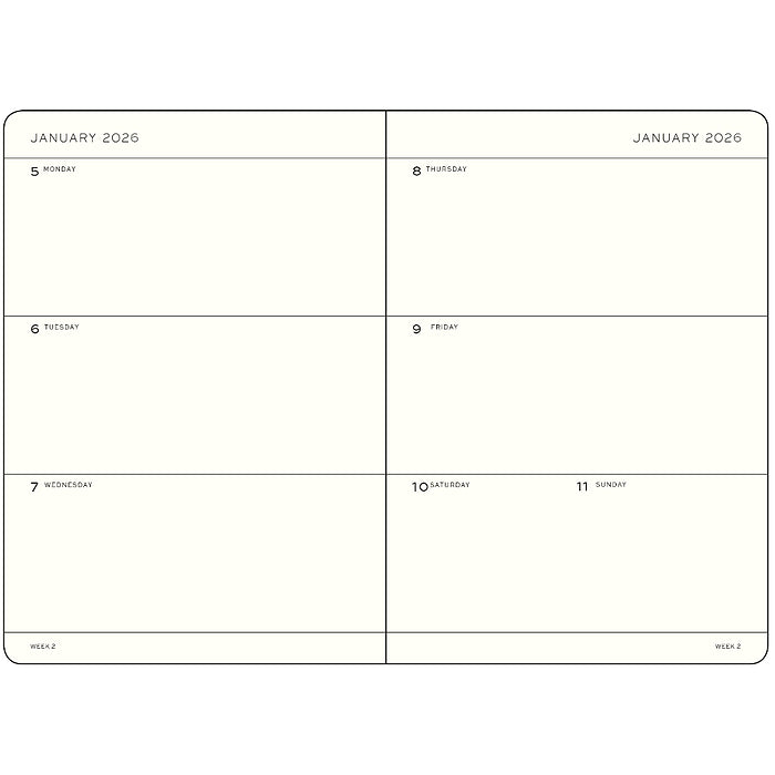 2025-2026 18 Month Weekly Planner